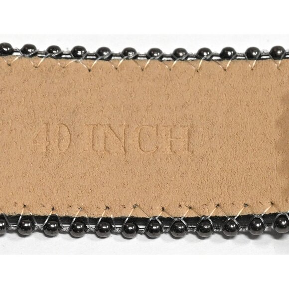 Rhinestone Western Belt in Black
